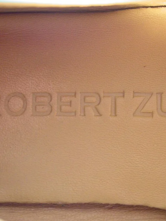 ROBERT ZUR Perlata $325 Aqua True Glove Leather Intrecciato Driving Loafers 7.5 - Picture 8 of 8